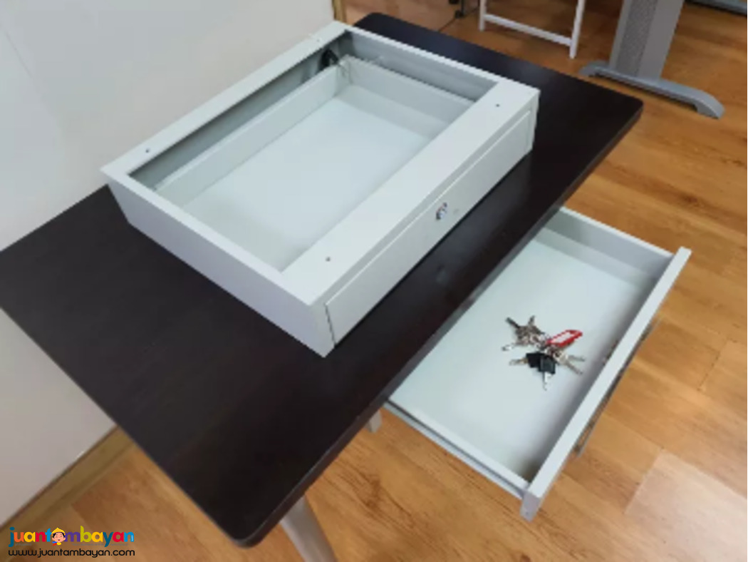 steel drawer with lock diy install under table