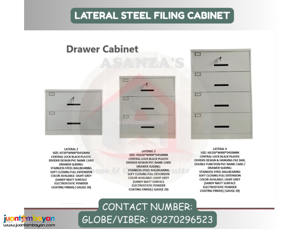 LATERAL STEEL FILING CABINET