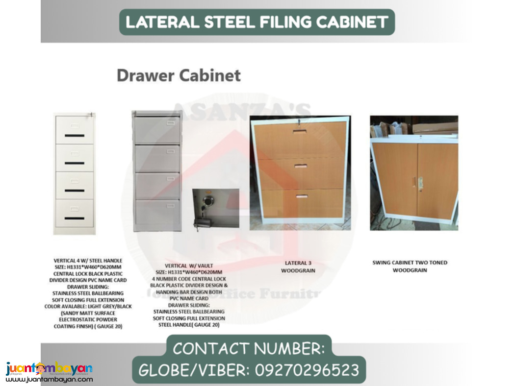 LATERAL STEEL FILING CABINET