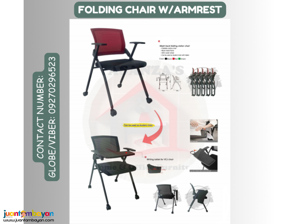 FOLDING CHAIR WITH ARMREST FOLDING CHAIR WITH ARMREST