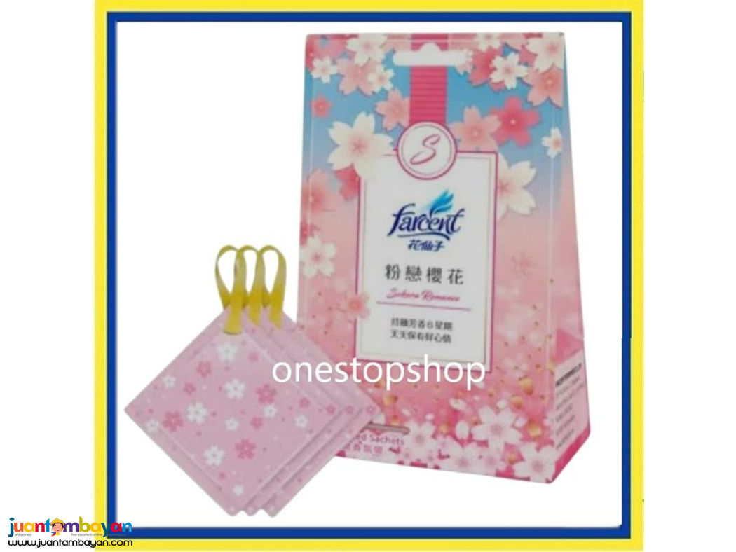 Farcent Wardrobe Clothing Fragrance Bag Deodorant Sachet 10gx3 Bag 花仙子 