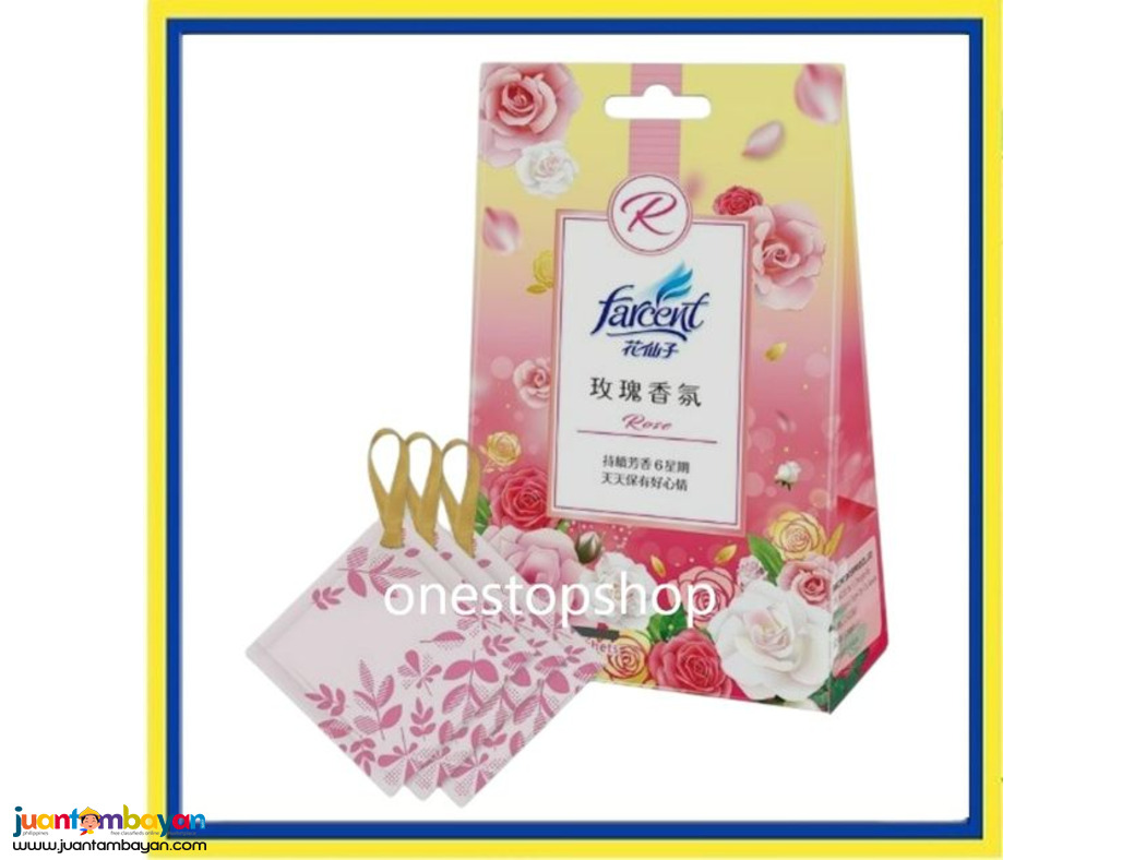 Farcent Wardrobe Clothing Fragrance Bag Deodorant Sachet 10gx3 Bag 花仙子 