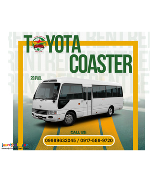 Toyota Coaster for RENT 28 pax.