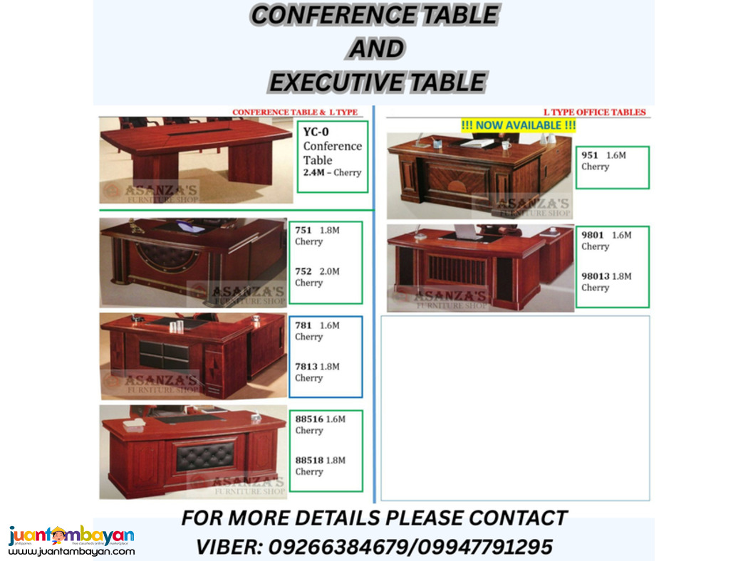 EXECUTIVE TABLE AND CONFERENCE TABLE