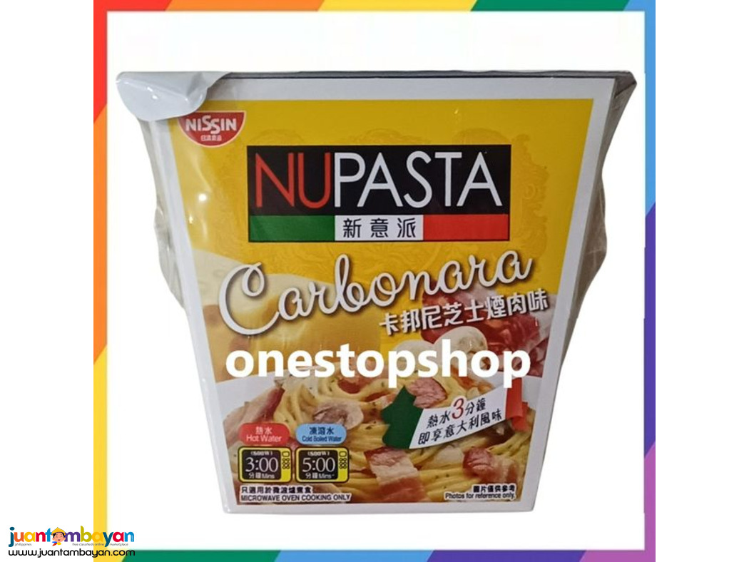 Nissin Nupasta Carbonara Flavour Instant Noodle 92g 卡邦尼芝士烟肉意大利面