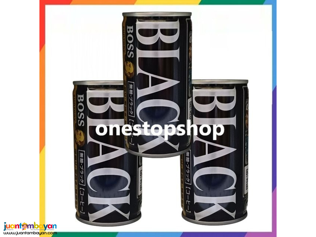 Suntory Boss Coffee Black 3 x185g