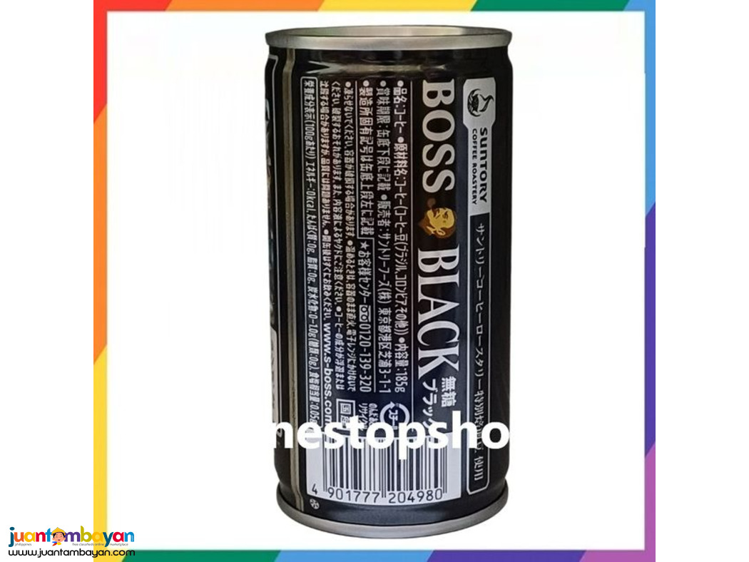 Suntory Boss Coffee Black 3 x185g