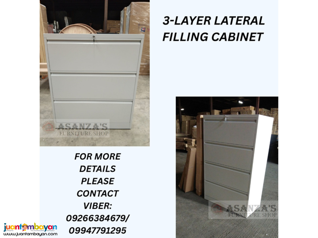 3 AND 4 STEEL FILING CABINET (LATERAL AND VERTICAL)