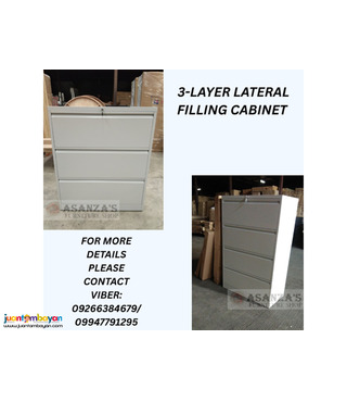 3 AND 4 STEEL FILING CABINET (LATERAL AND VERTICAL)