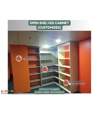 CUSTOMIZED OPEN SHELVES CABINET | HOME & OFFICE FURNITURE SHOP