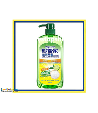 Magic Amah Plant Extract Enzyme Dishwashing Liquid  1L Fresh Lemon 
