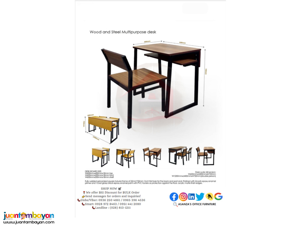 Office Table | Chairs | Custom Made - Direct Factory Sale