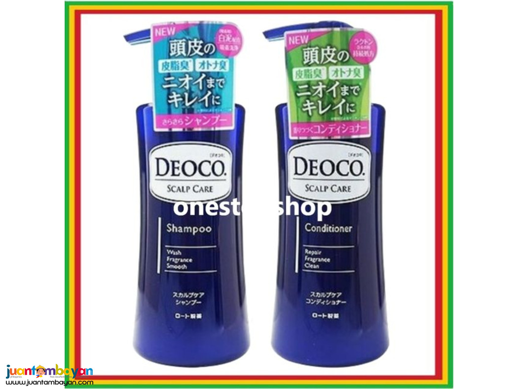  Rohto DEOCO Medicated Scalp Care Shampoo 350mL / Conditioner 350mL.
