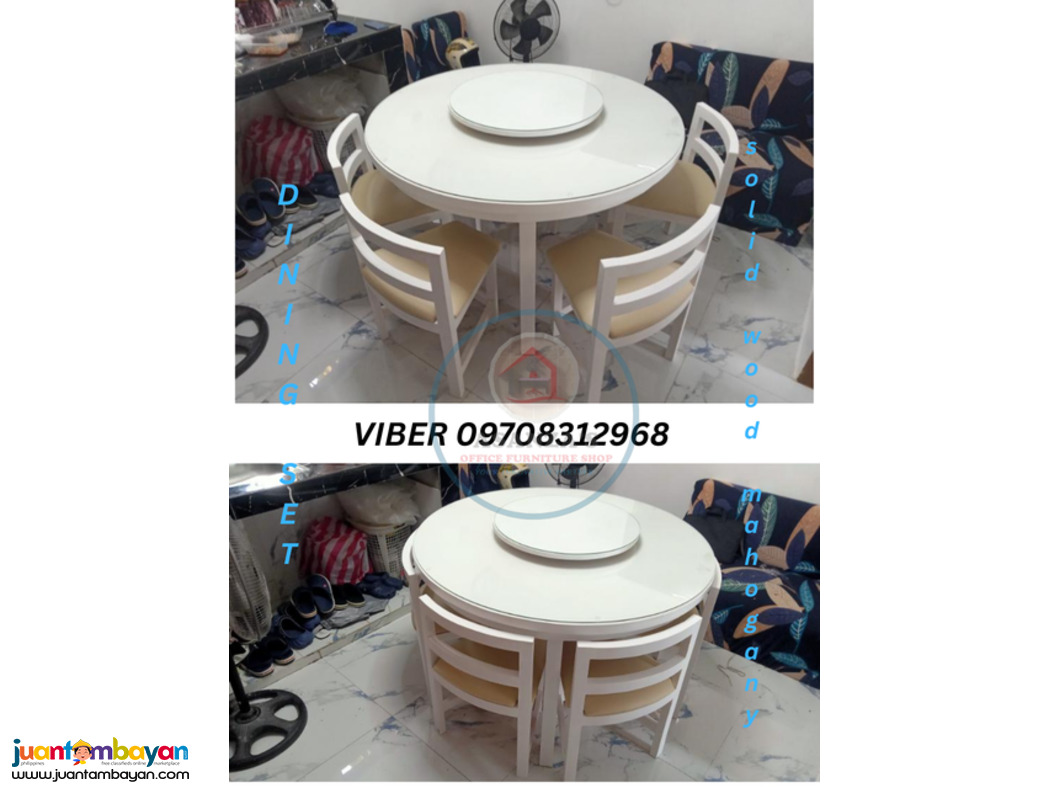 SOLID WOOD MAHOGANY , DINING SET