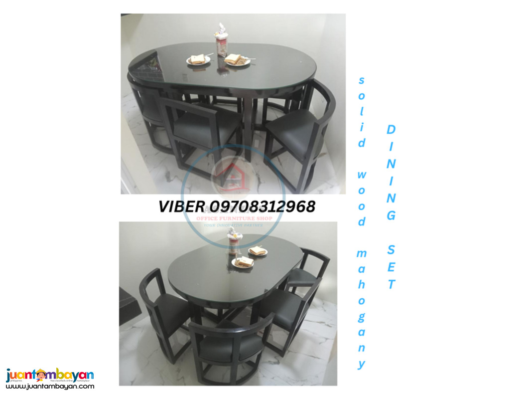 SOLID WOOD MAHOGANY , DINING SET