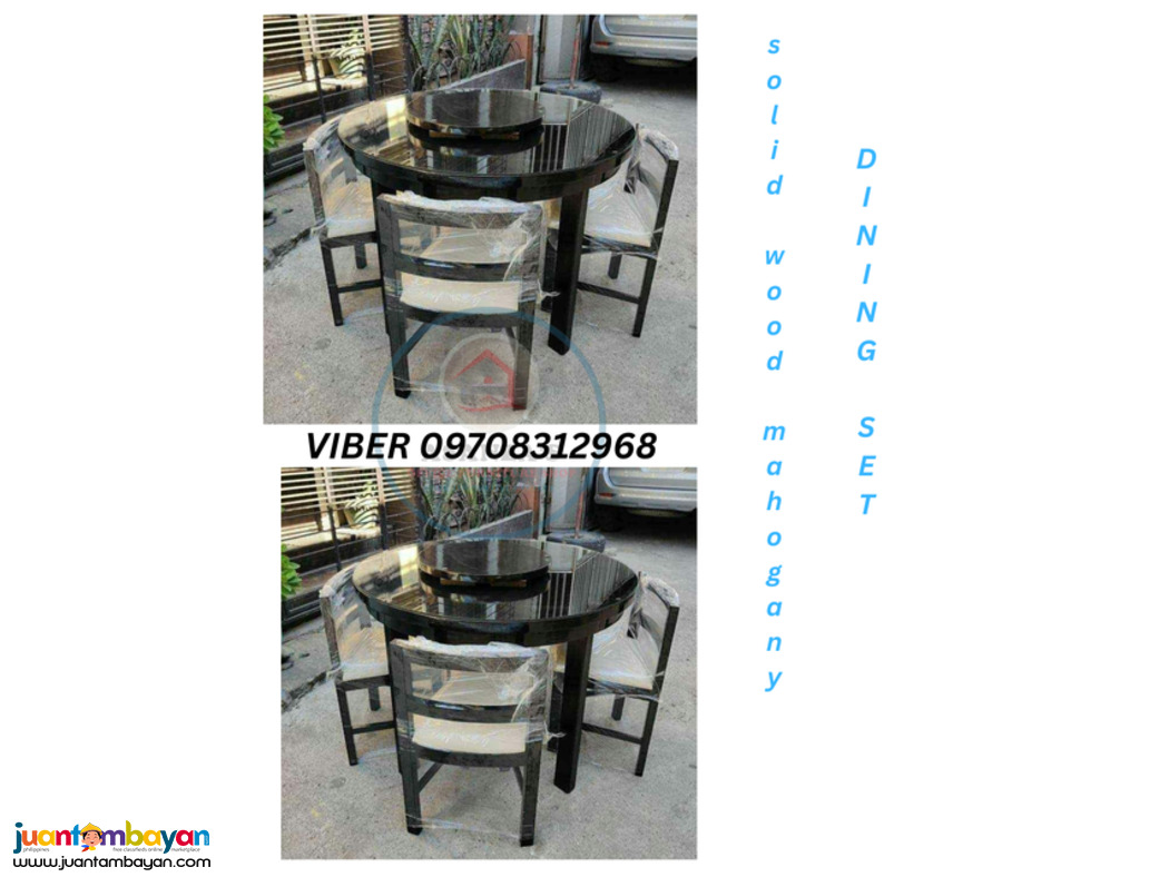 SOLID WOOD MAHOGANY , DINING SET
