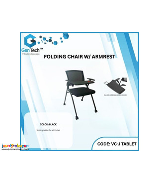 Folding chair with armrest