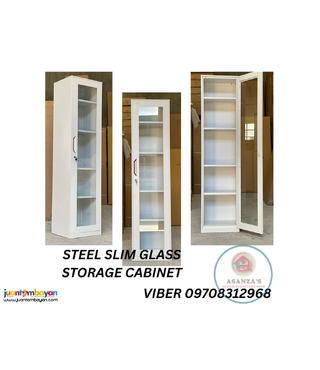 STEEL SLIM GLASS DOOR, STORAGE CABINET