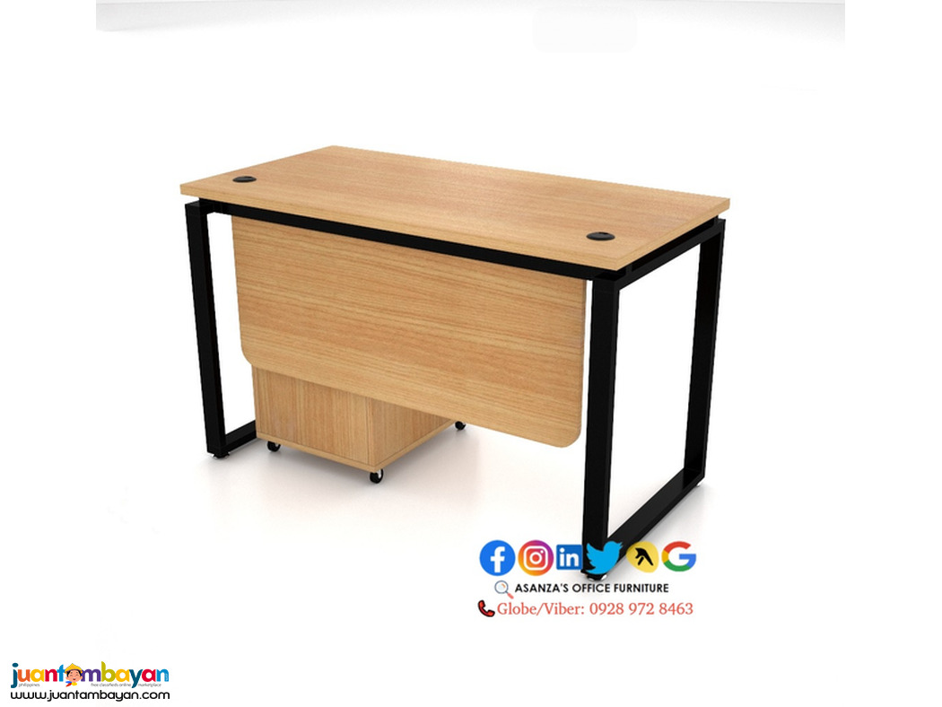 Customized Freestanding Table with Mobile Pedestal | Factory Sale