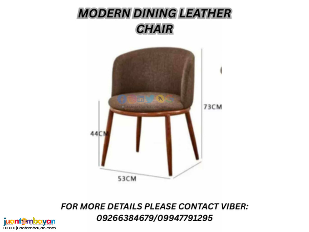 MODERN DINING LEATHER CHAIR