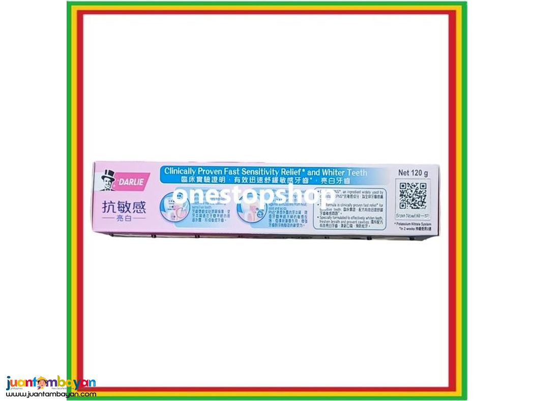 Darlie Advanced Formula Sensitive Whitening Toothpaste 120g 黑人 抗敏感亮白牙膏