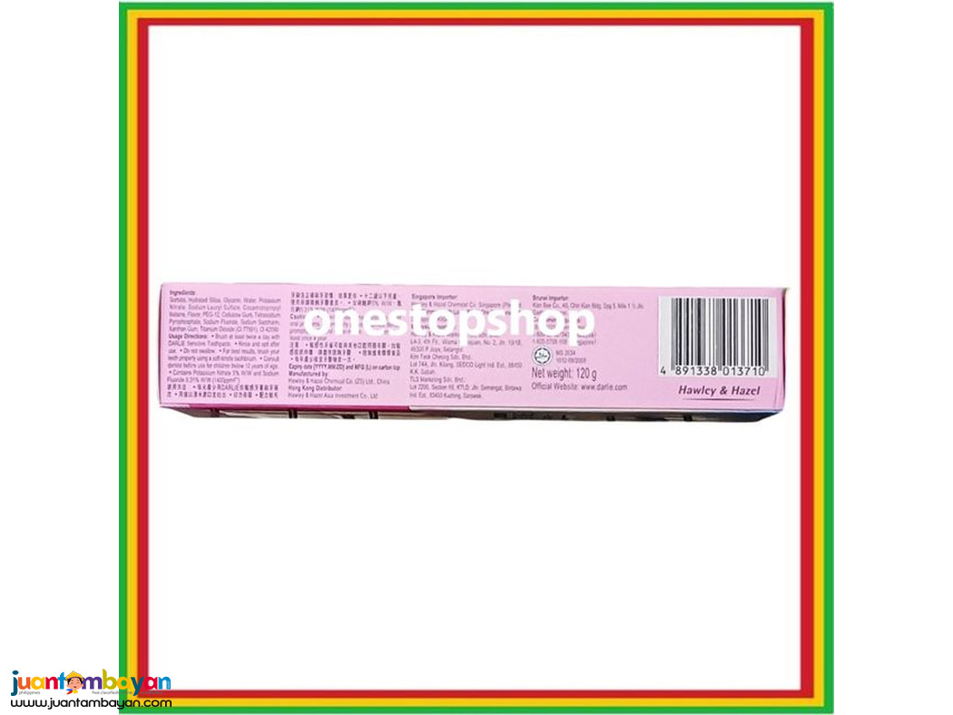 Darlie Advanced Formula Sensitive Whitening Toothpaste 120g 黑人 抗敏感亮白牙膏