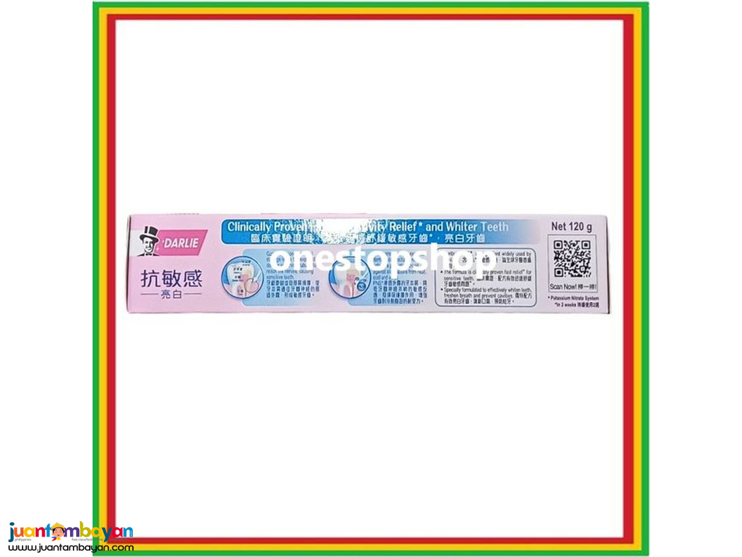 Darlie Advanced Formula Sensitive Whitening Toothpaste 120g 黑人 抗敏感亮白牙膏