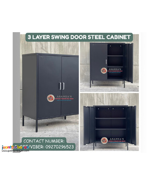 3-LAYER SWING DOOR STEEL CABINET 