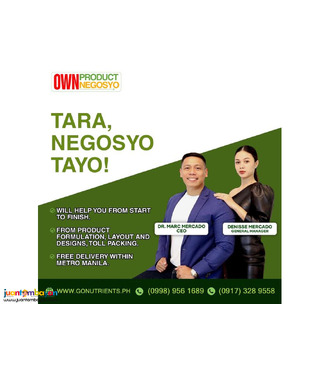 Start your own negosyo and let your brand speak of success.