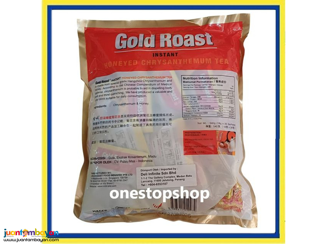 Gold Roast Instant Honeyed Chrysanthemum Tea 30 Sachets