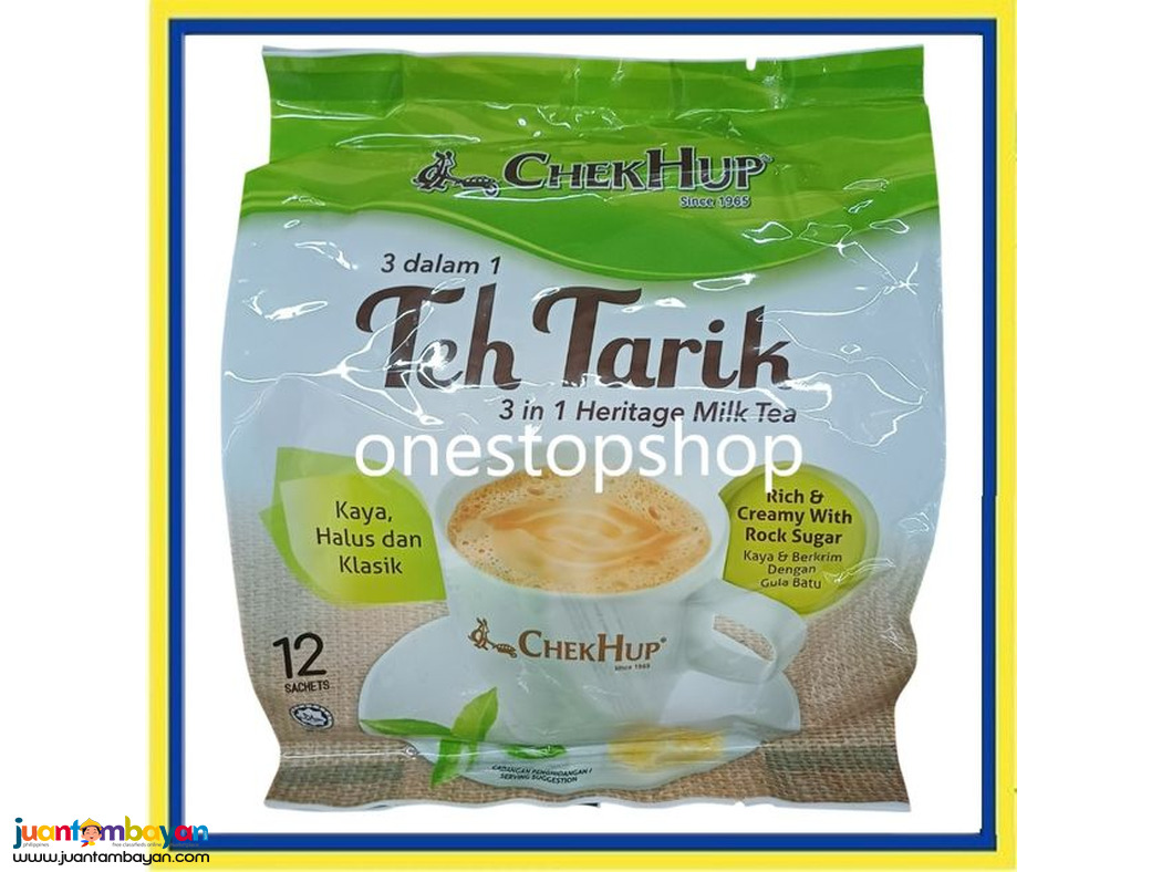 Chek Hup Teh Tarik 3in1 Heritage Milk Tea  12 x40g