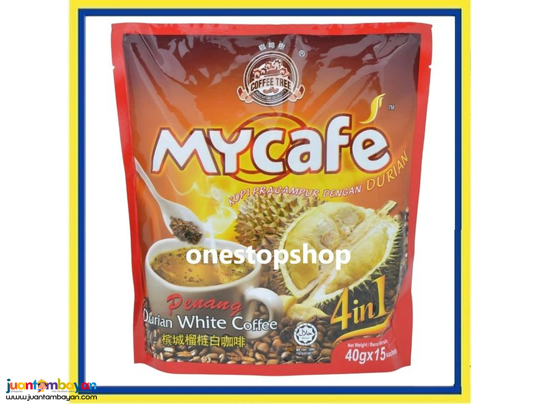 My Cafe Penang 4 in 1 Durian White Coffee 15 x40g