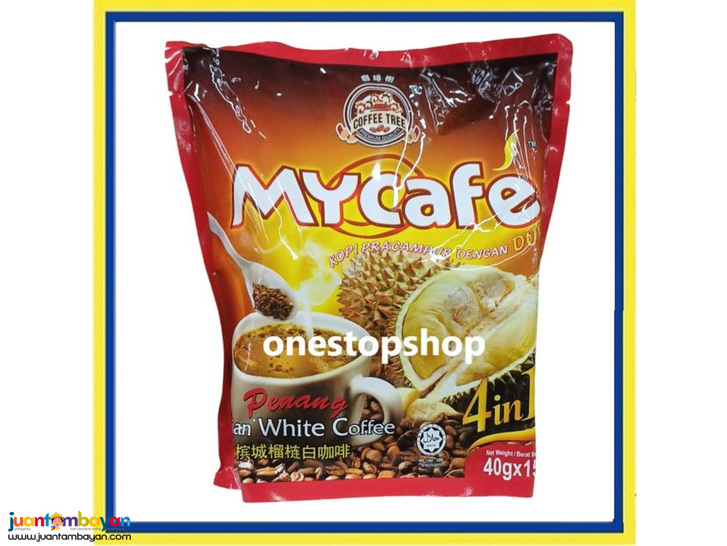 My Cafe Penang 4 in 1 Durian White Coffee 15 x40g