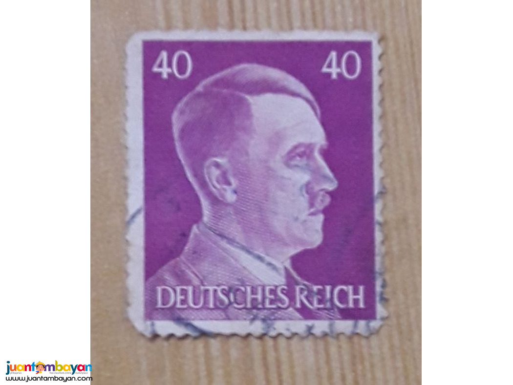 German Adolf Hitler Large 40 Stamp Used.