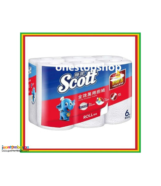 Scott Tri Action Kitchen Towel 3Ply 6 Rolls 絲潔萬用紙標準 6 卷裝