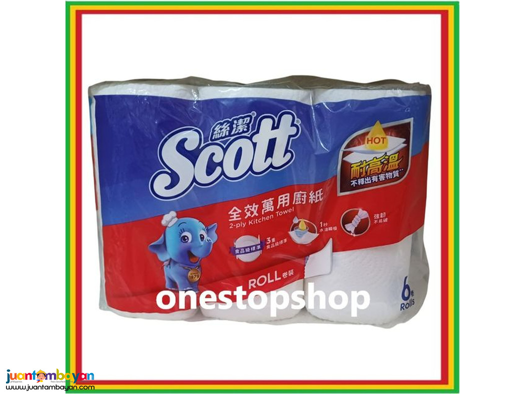 Scott Tri Action Kitchen Towel 3Ply 6 Rolls 絲潔萬用紙標準 6 卷裝