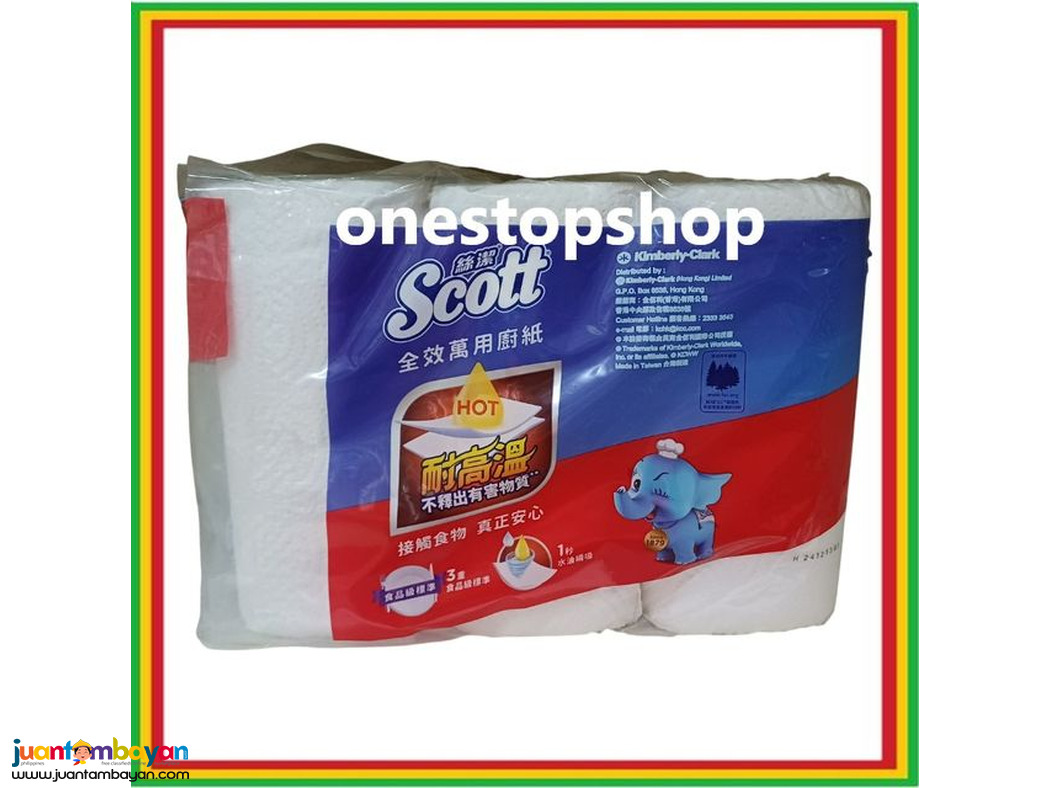 Scott Tri Action Kitchen Towel 3Ply 6 Rolls 絲潔萬用紙標準 6 卷裝