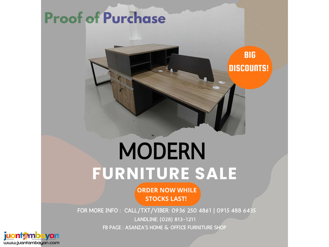 2-Seater Workstation | Laminated Finish | Factory Sale