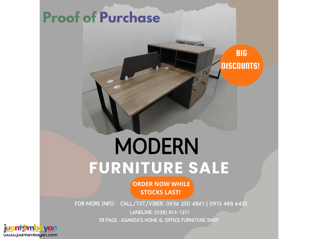 2-Seater Workstation | Laminated Finish | Factory Sale