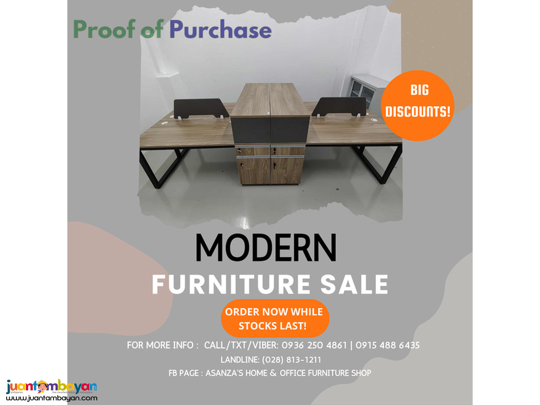 2-Seater Workstation | Laminated Finish | Factory Sale