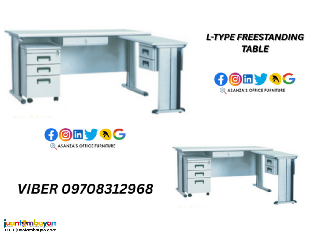 FREESTANDING EXECUTIVE L-TYPE TABLE