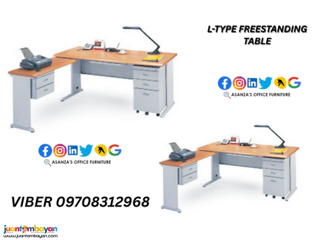 FREESTANDING EXECUTIVE L-TYPE TABLE