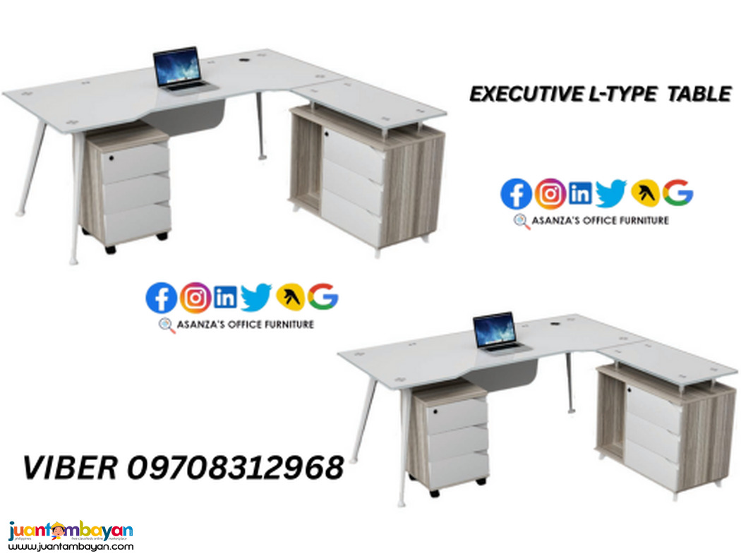 FREESTANDING EXECUTIVE L-TYPE TABLE