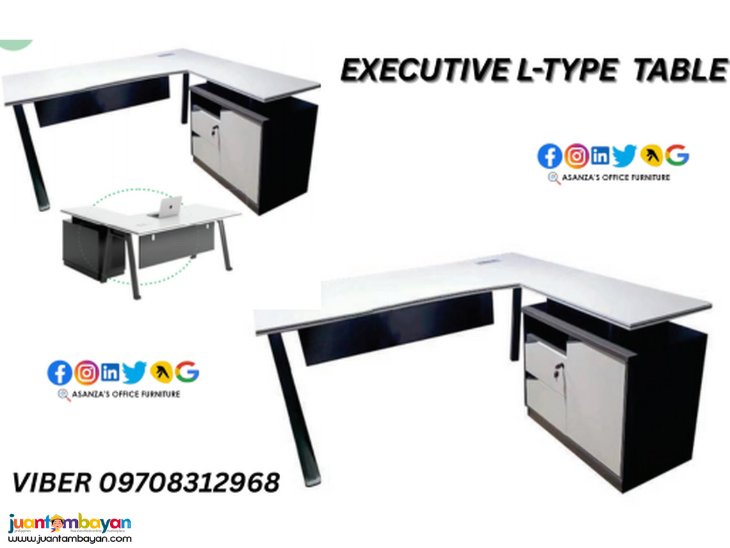 FREESTANDING EXECUTIVE L-TYPE TABLE