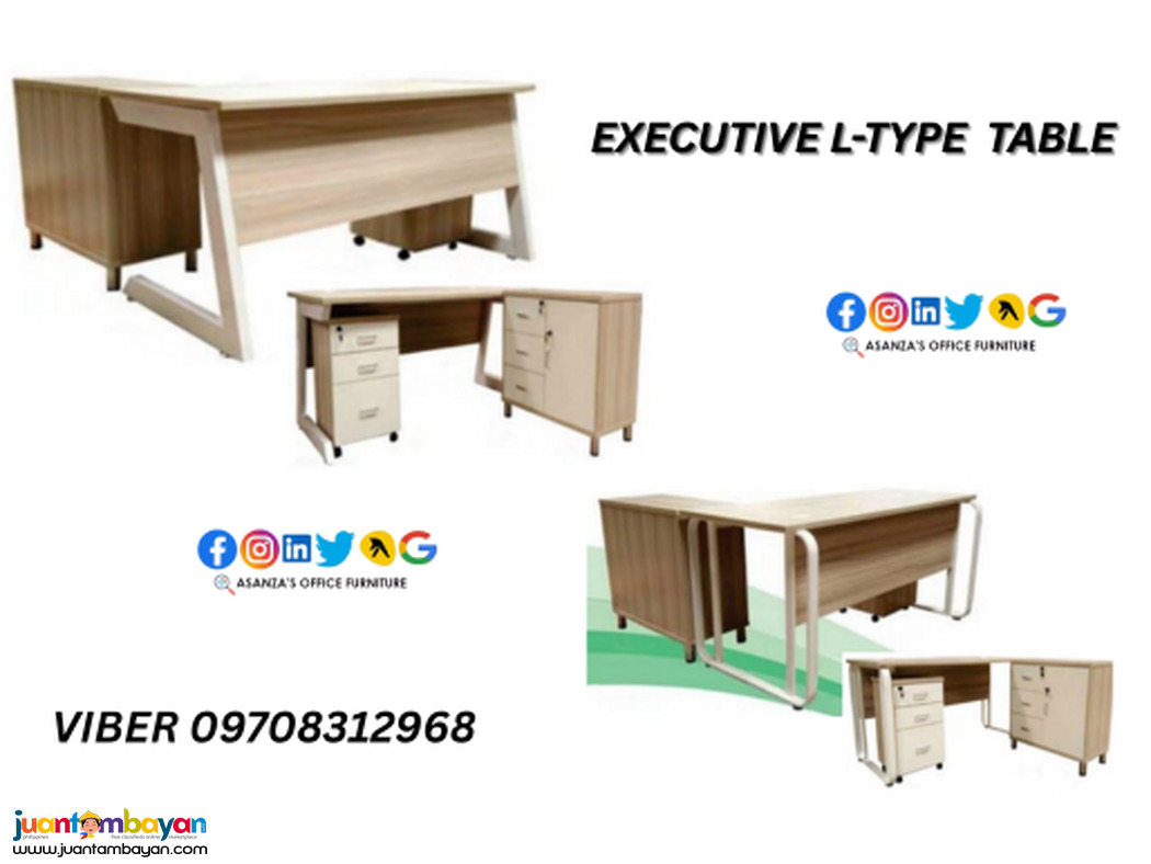 FREESTANDING EXECUTIVE L-TYPE TABLE