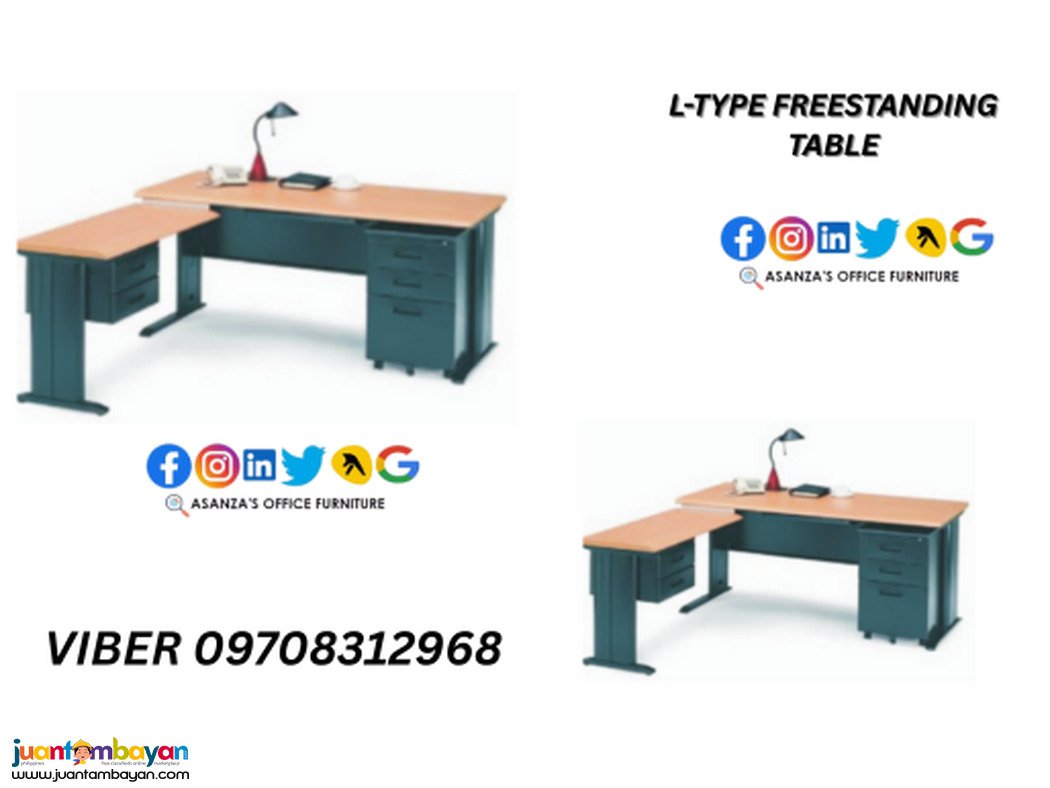FREESTANDING EXECUTIVE L-TYPE TABLE