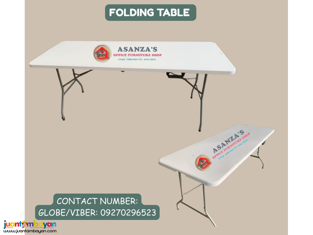 FOLDED/FOLDING CHAIR & TABLE 