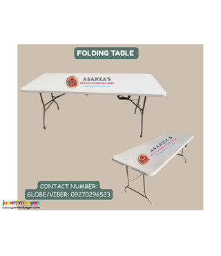 FOLDED/FOLDING CHAIR & TABLE 