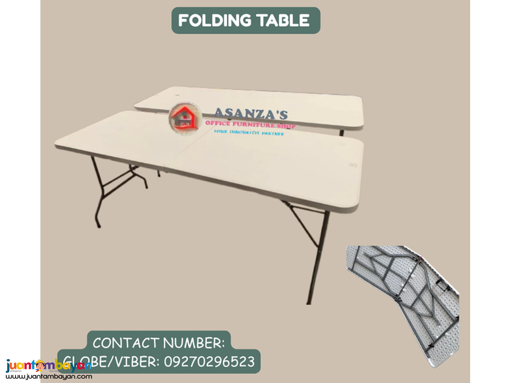 FOLDED/FOLDING CHAIR & TABLE 