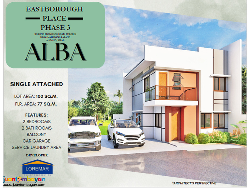 PRE SELLING HOUSE AND LOT FOR SALE IN EASTBOROUGH PLACE 3 ANGONO RIZAL